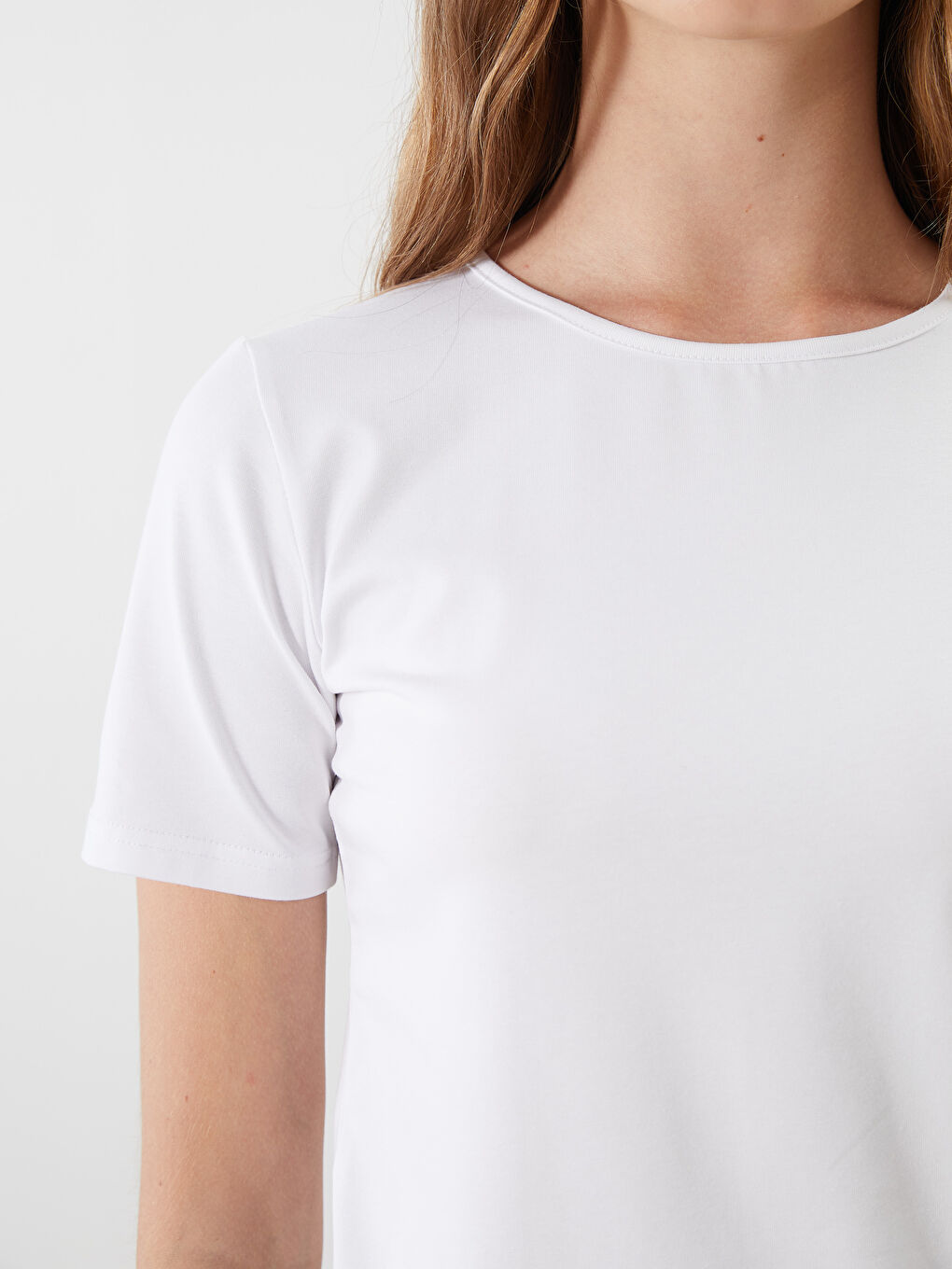 T-shirt à col rond pour Femmes-2