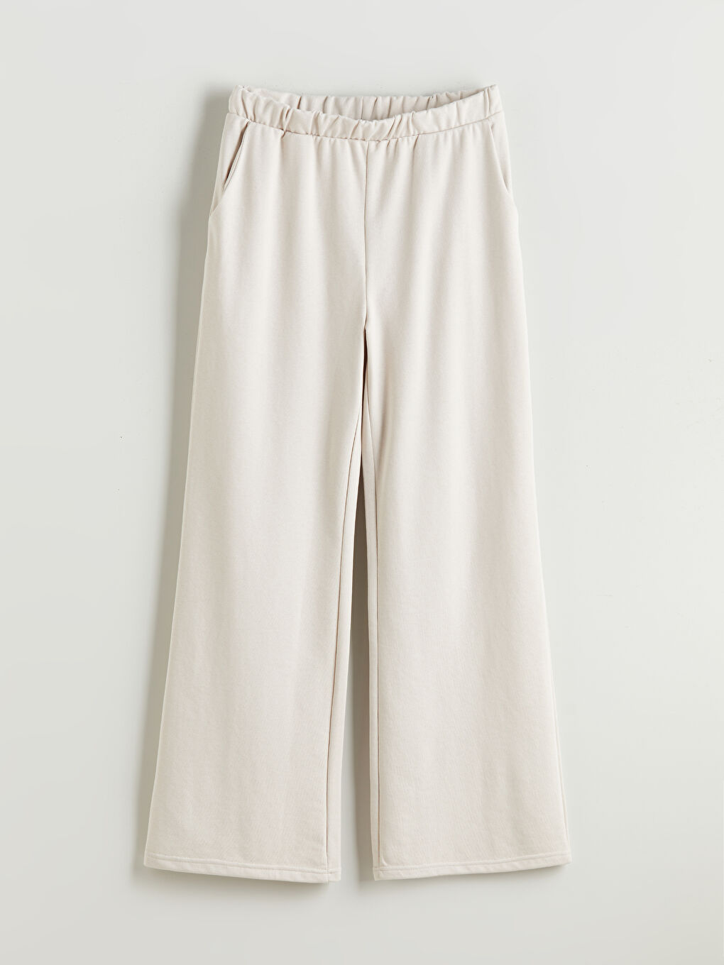 Elasticated Waist Wide Leg Women's Sweatpants-4