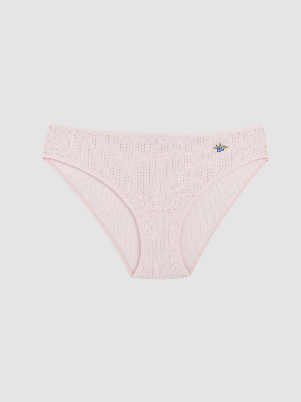 Pembe Ajurlu Bikini Külot