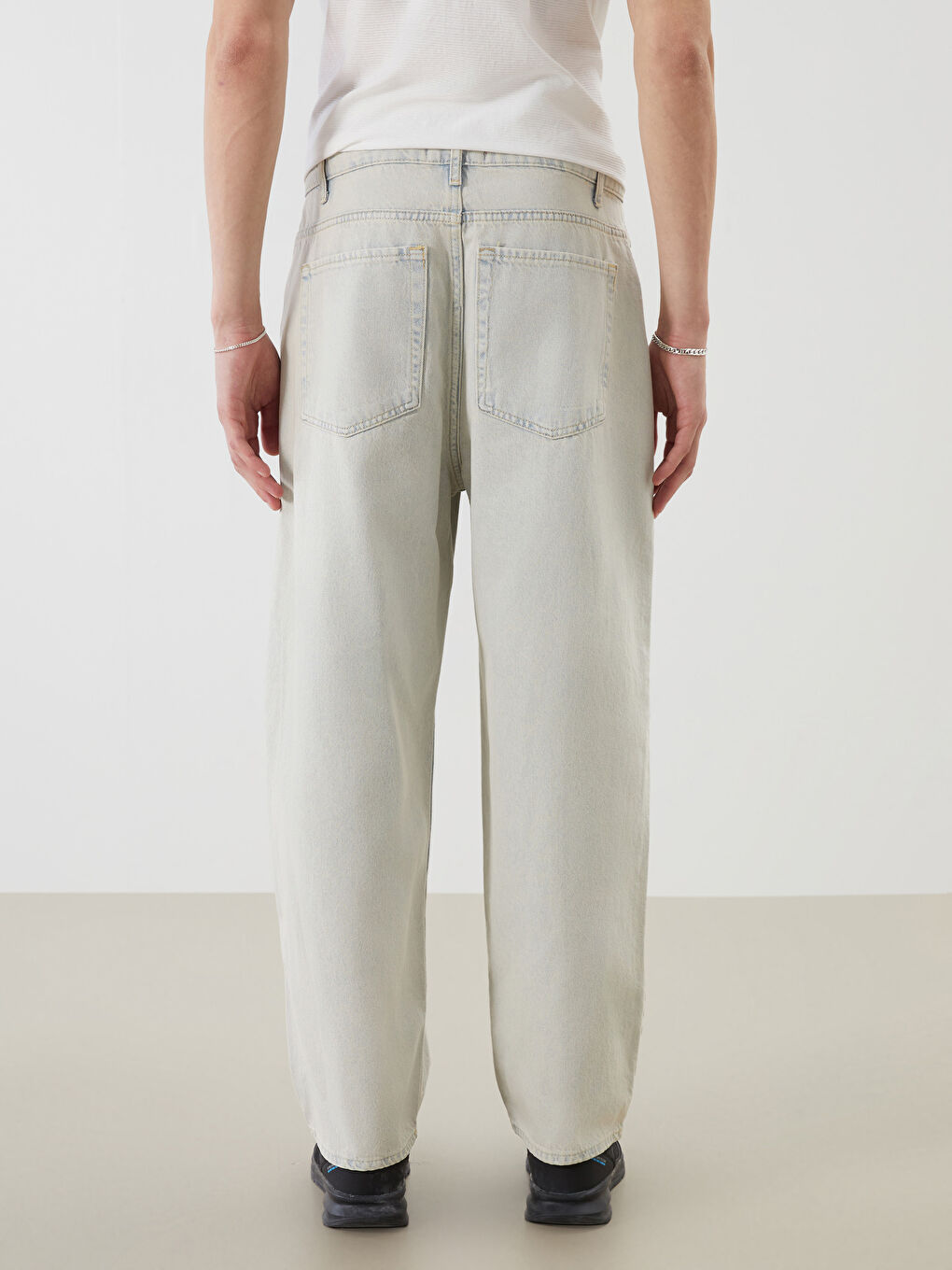 İndigo Loose Fit Erkek Jean Pantolon-3