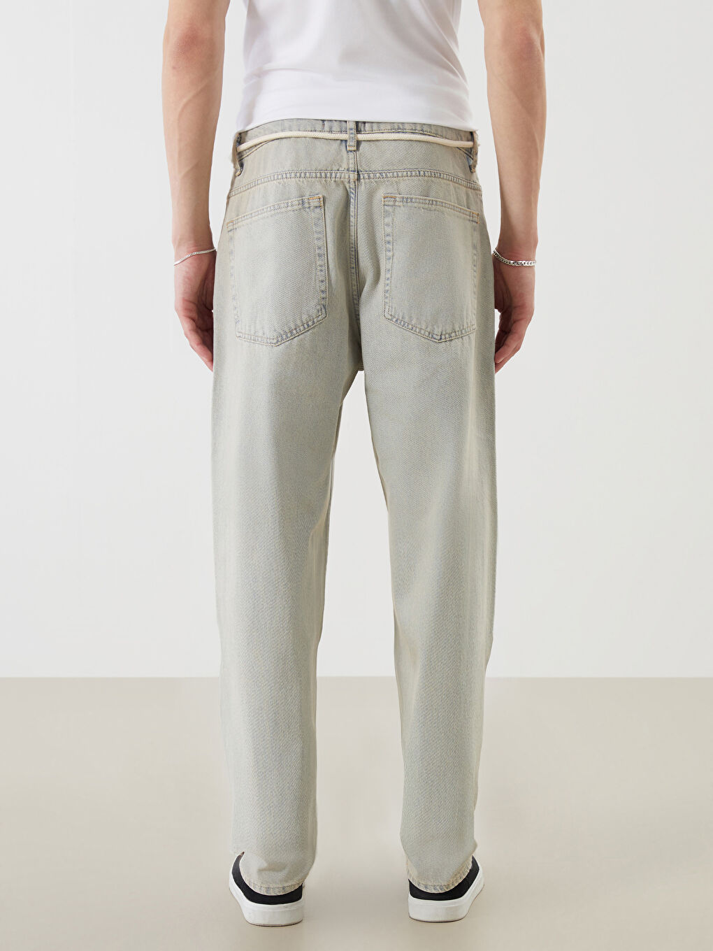 بنطال جينز رجالي فضفاض-3