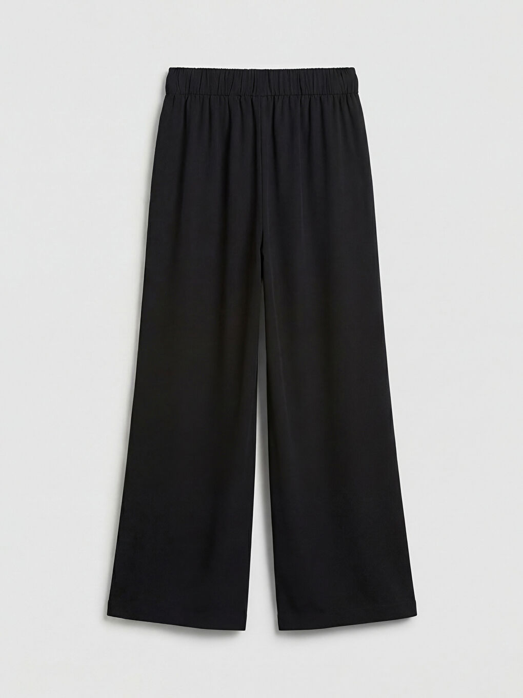 Elastic Waist Wide Leg Women's Trousers-6