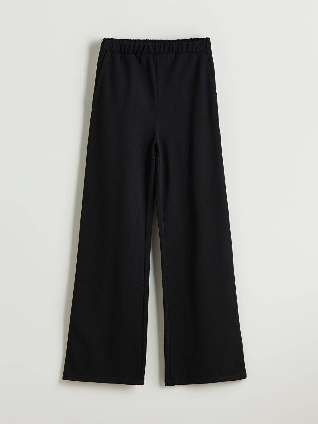 Elasticated Waist Wide Leg Women's Sweatpants-4