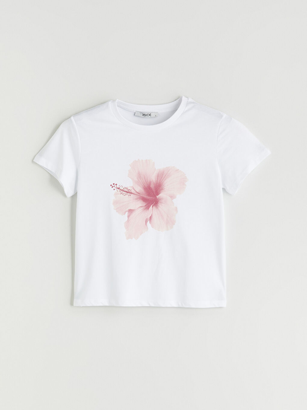 XSIDE Crew Neck Floral Printed Women's T-Shirt -S5RF37Z8-Q6K