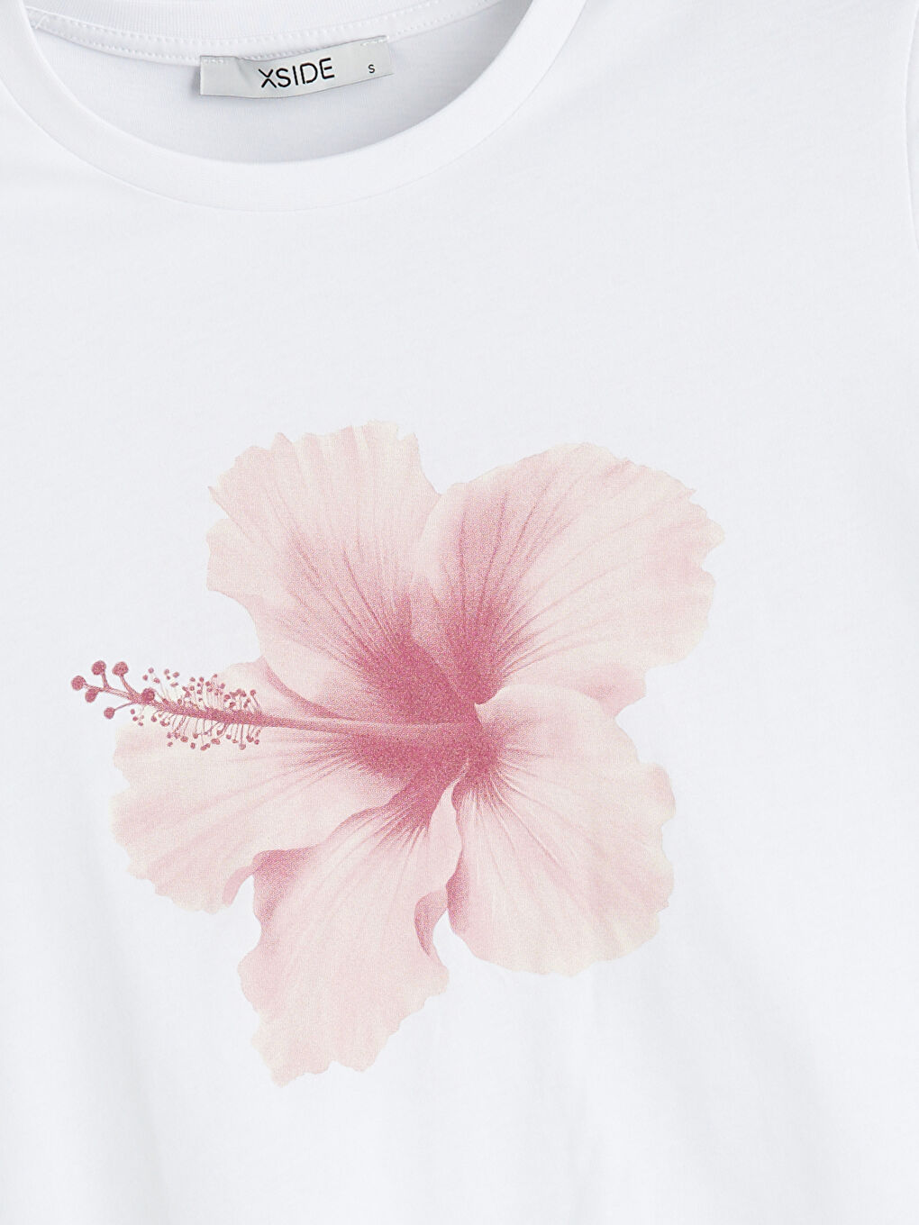 XSIDE Crew Neck Floral Printed Women's T-Shirt -S5RF37Z8-Q6K