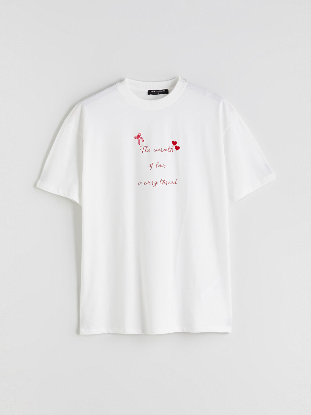 LCW Comfort Crew Neck Printed Women's T-Shirt -S5RF39Z8-Q6K