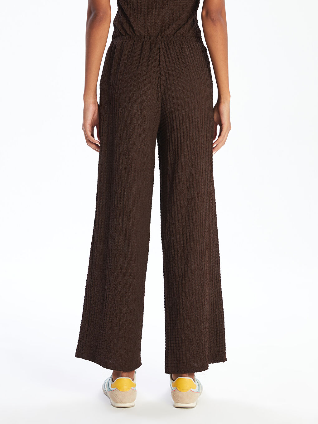 XSIDE Elasticated Waist Textured Women's Trousers -S5RF42Z8-ZRR