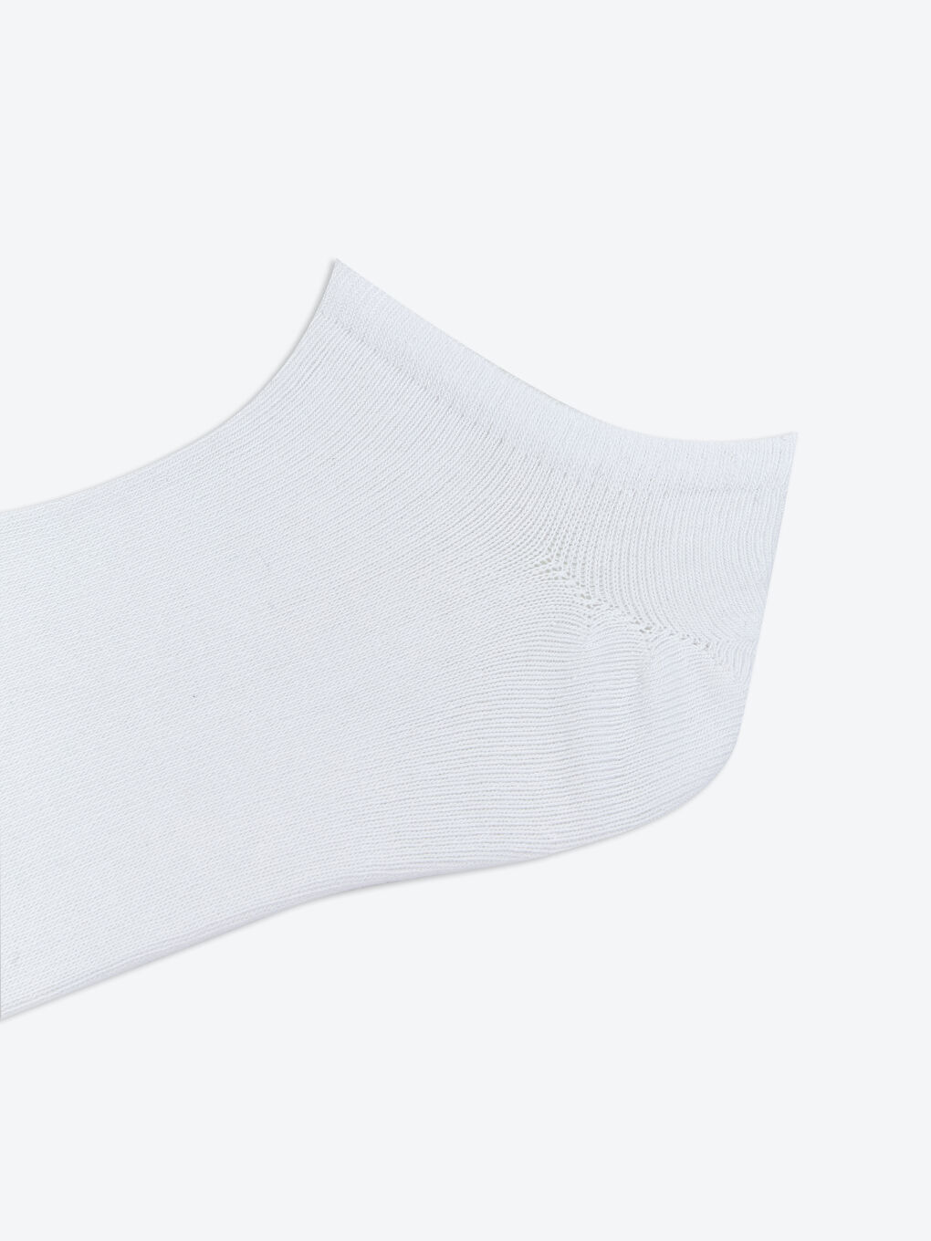 Beyaz Erkek Sneaker Çorap 5'li-1