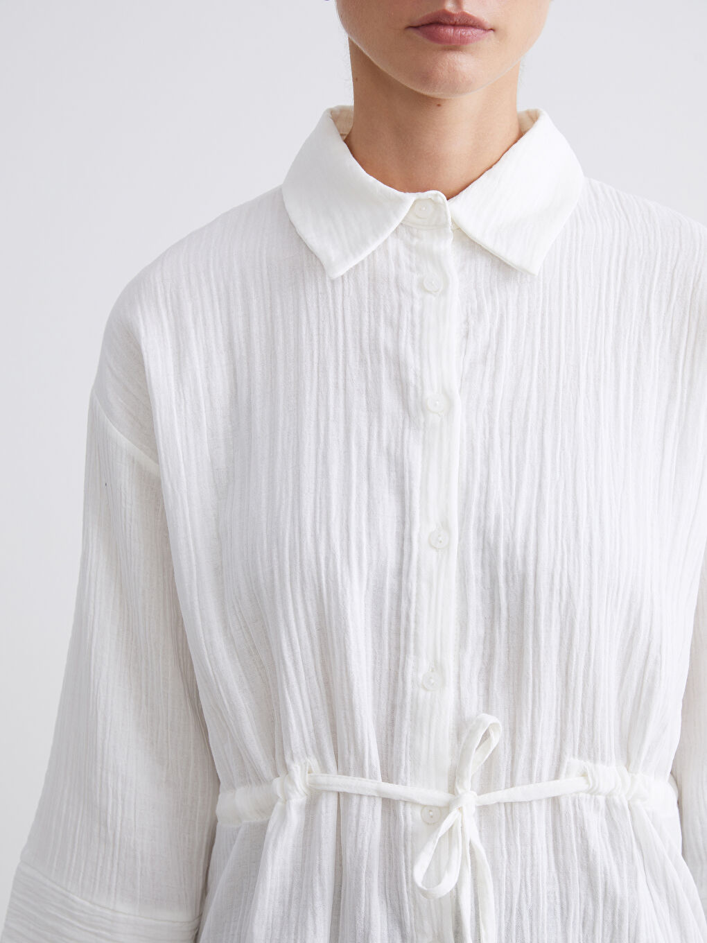 LCWAIKIKI Classic Woman WHITE Shirt -S5RF49Z8-Q6K