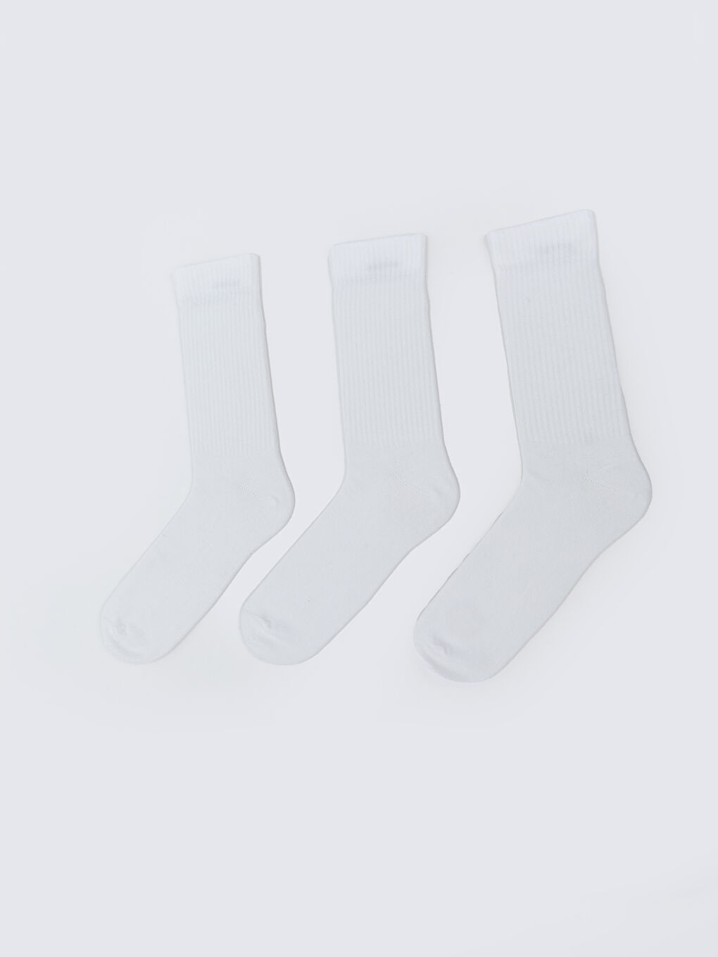 Beyaz Erkek Soket Çorap 3'lü
