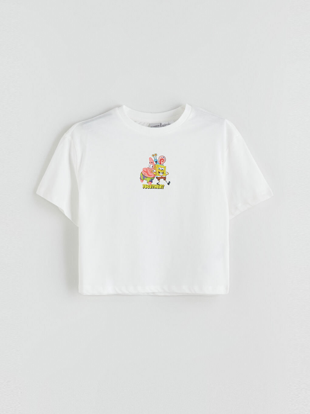 LCW Kids Girl ECRU T-Shirt -S5RF57Z4-R9J