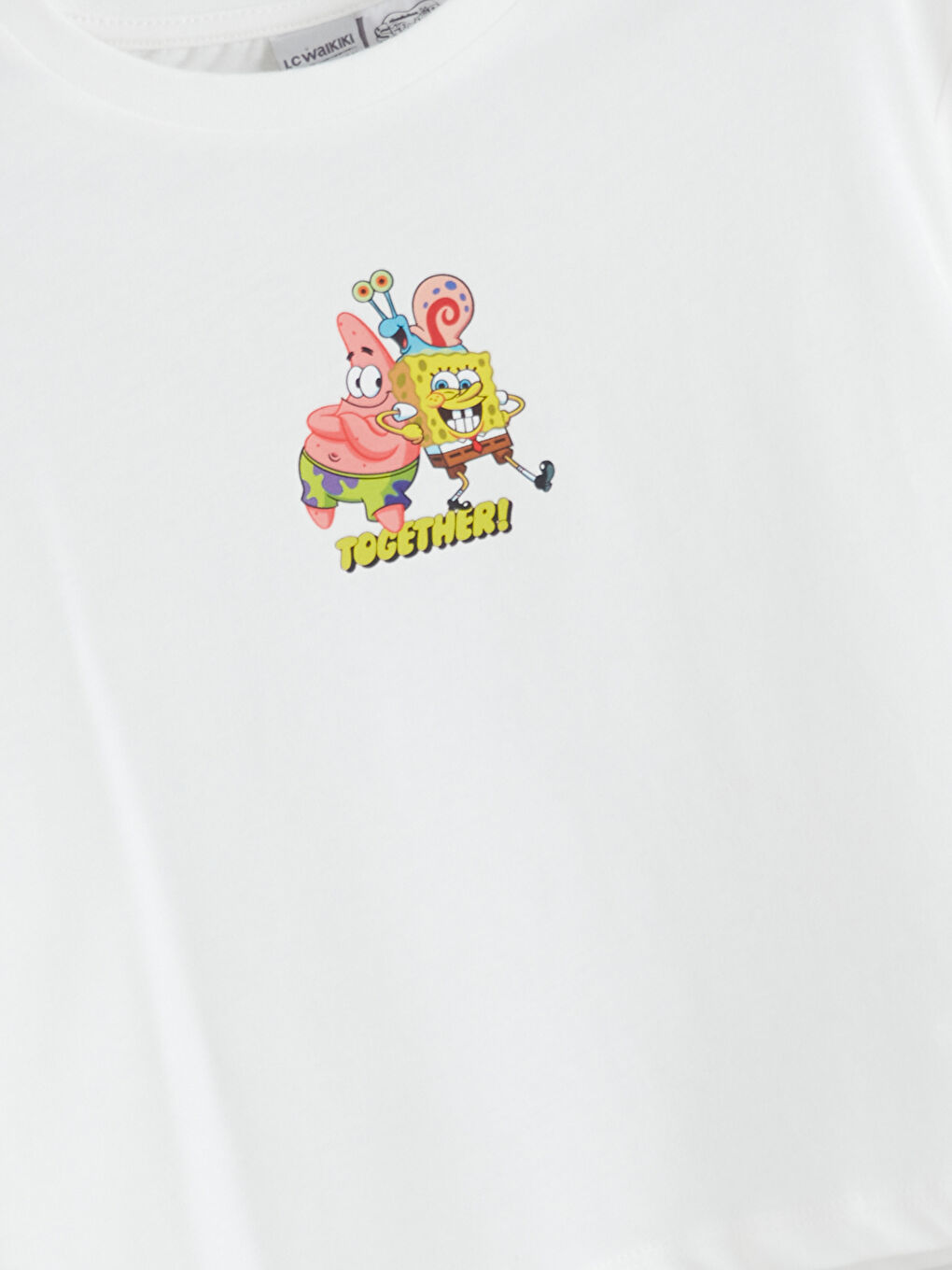 LCW Kids Girl ECRU T-Shirt -S5RF57Z4-R9J