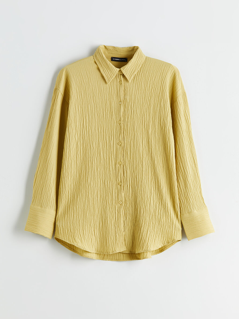 Textured Oversize Women's Shirt -S5RF64Z8-12N