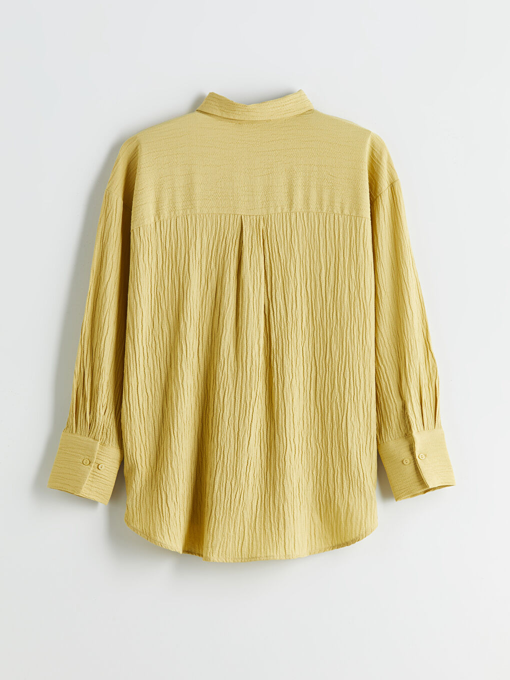 Textured Oversize Women's Shirt -S5RF64Z8-12N