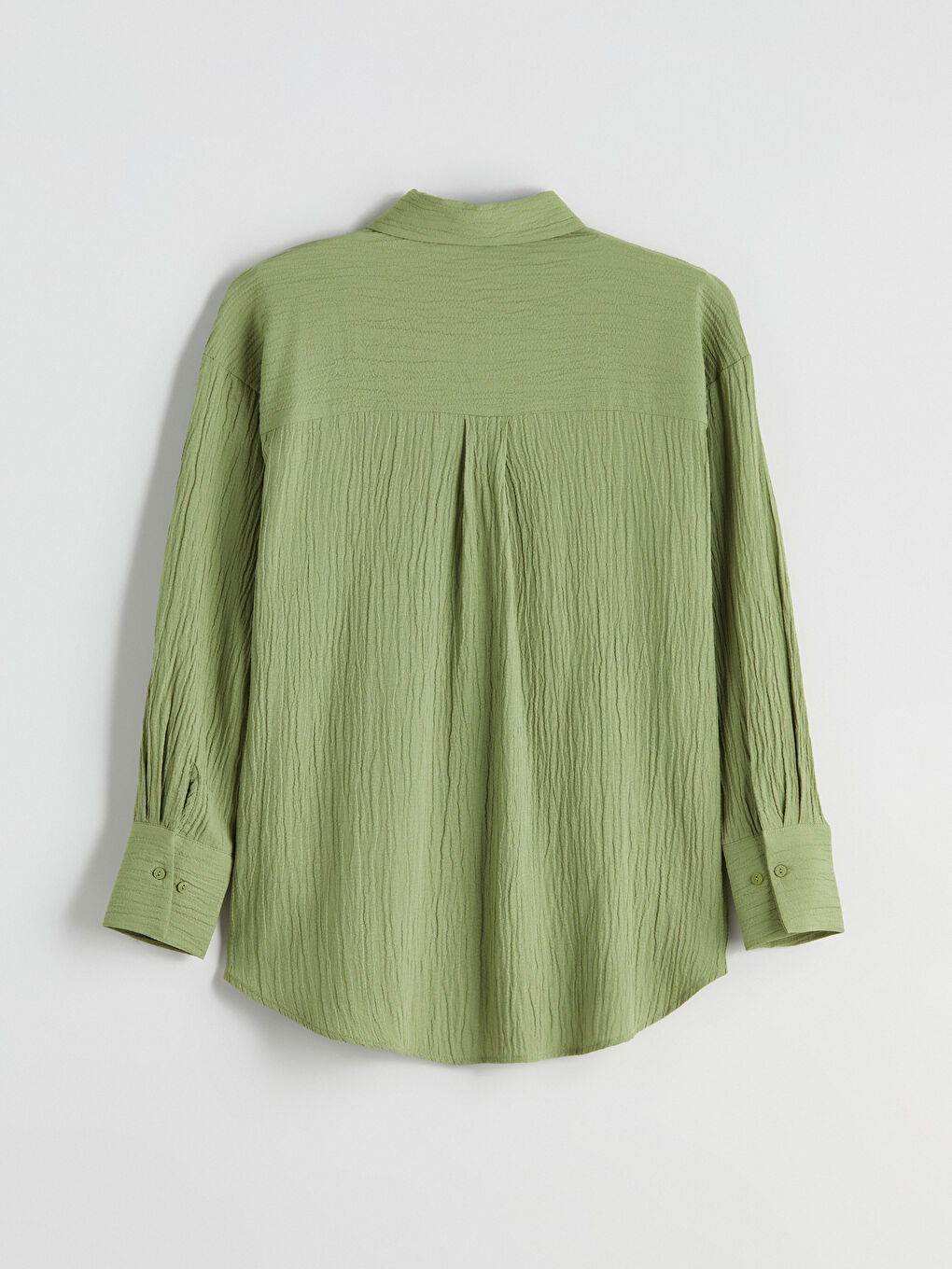 LCWAIKIKI Classic Textured Oversize Women's Shirt -S5RF64Z8-92D