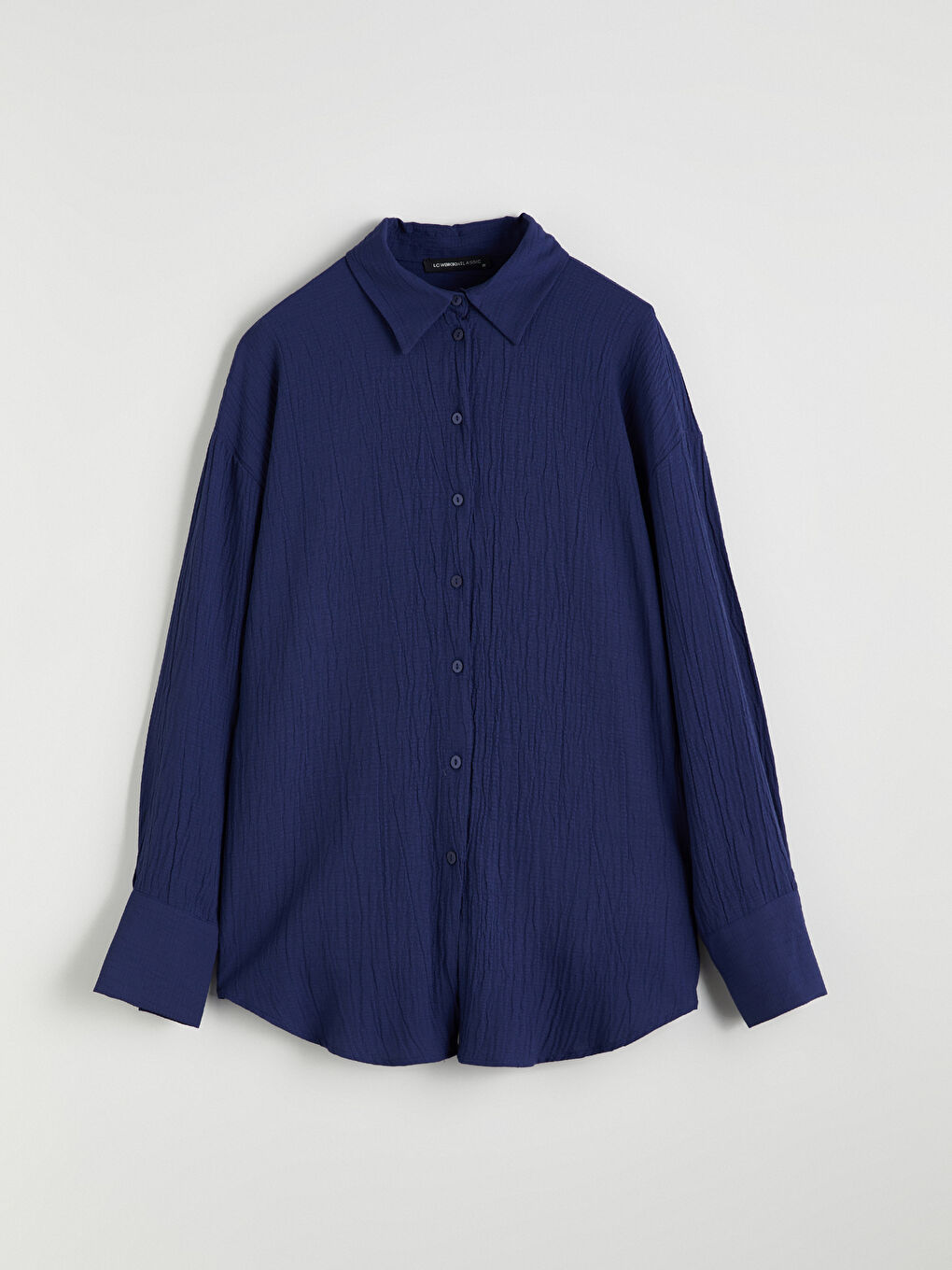 LCWAIKIKI Classic Textured Oversize Women's Shirt -S5RF64Z8-E1J