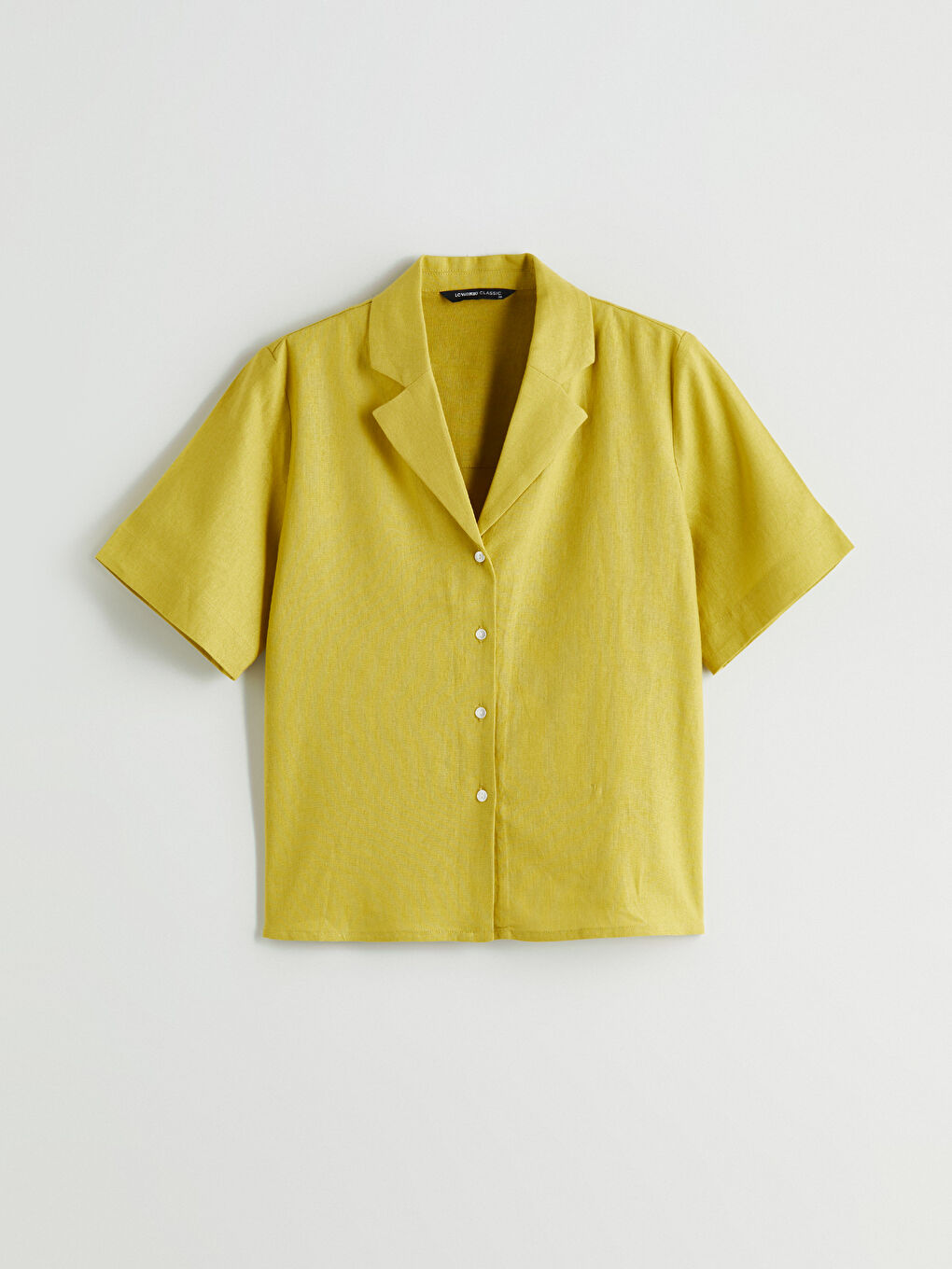 Ženska košulja od mešavine lana-4