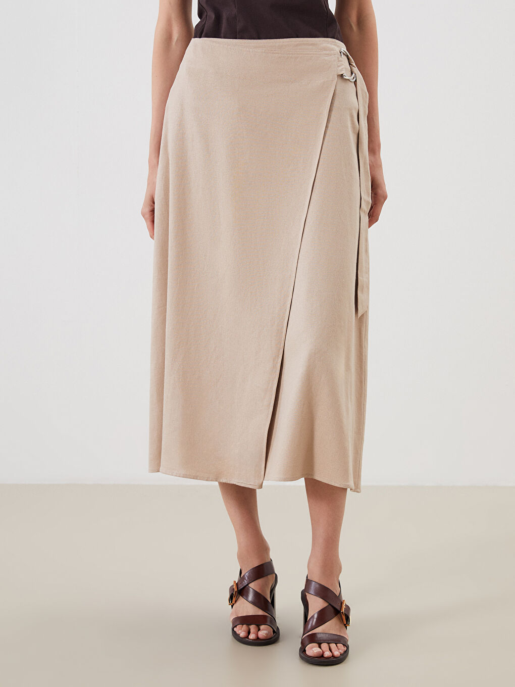 LCWAIKIKI Classic Woman BEIGE Skirt -S5RF72Z8-CR8