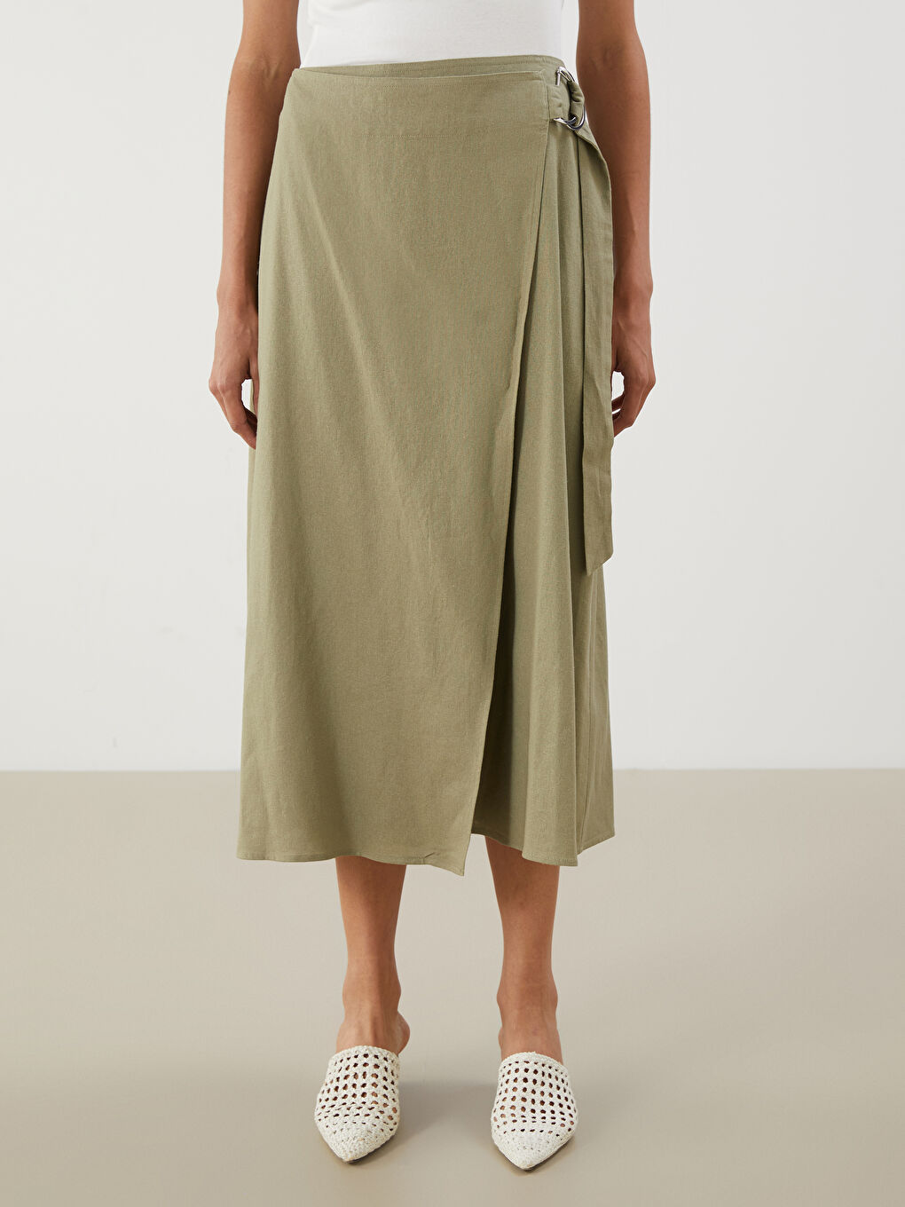 LCWAIKIKI Classic Woman GREEN Skirt -S5RF72Z8-ZWE