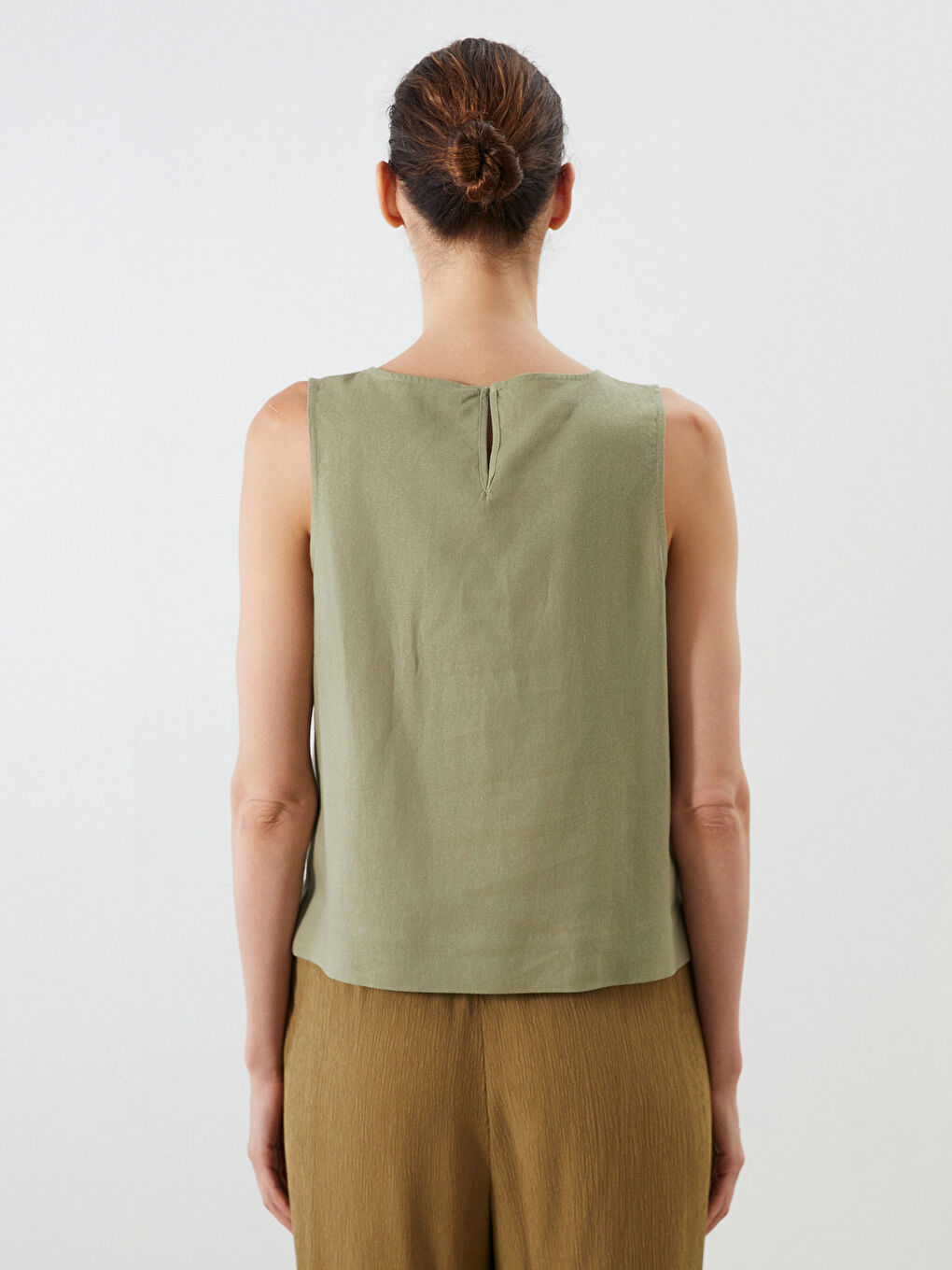 LCWAIKIKI Classic Woman GREEN Blouse -S5RF76Z8-CS4
