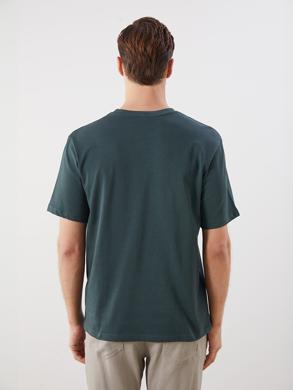 LCWAIKIKI Classic Crew Neck Printed Jersey Men's T-Shirt -S5RF87Z8-ZDJ