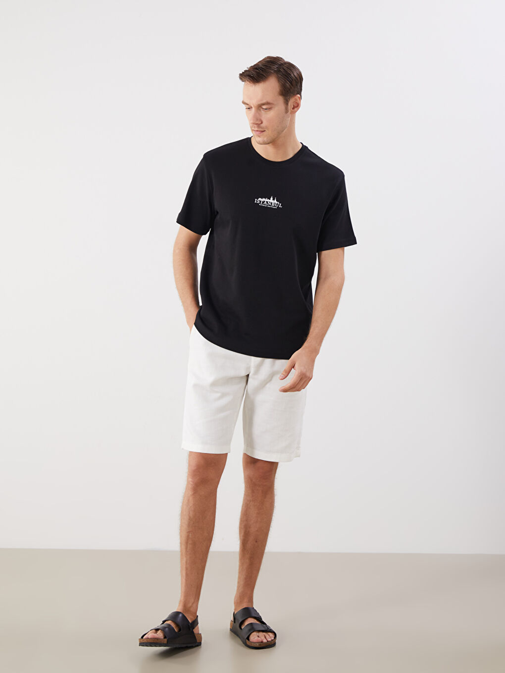 LCWAIKIKI Classic Man BLACK T-Shirt -S5RF89Z8-CVL