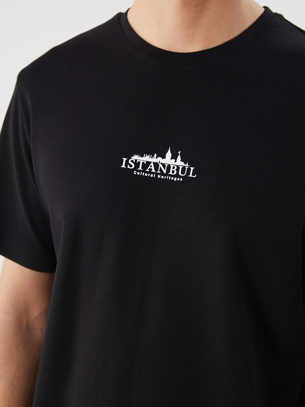 LCWAIKIKI Classic Man BLACK T-Shirt -S5RF89Z8-CVL