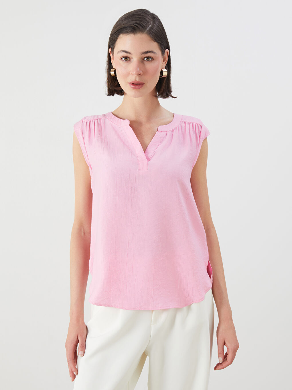 LCWAIKIKI Classic Woman PINK Blouse -S5RF92Z8-FLY