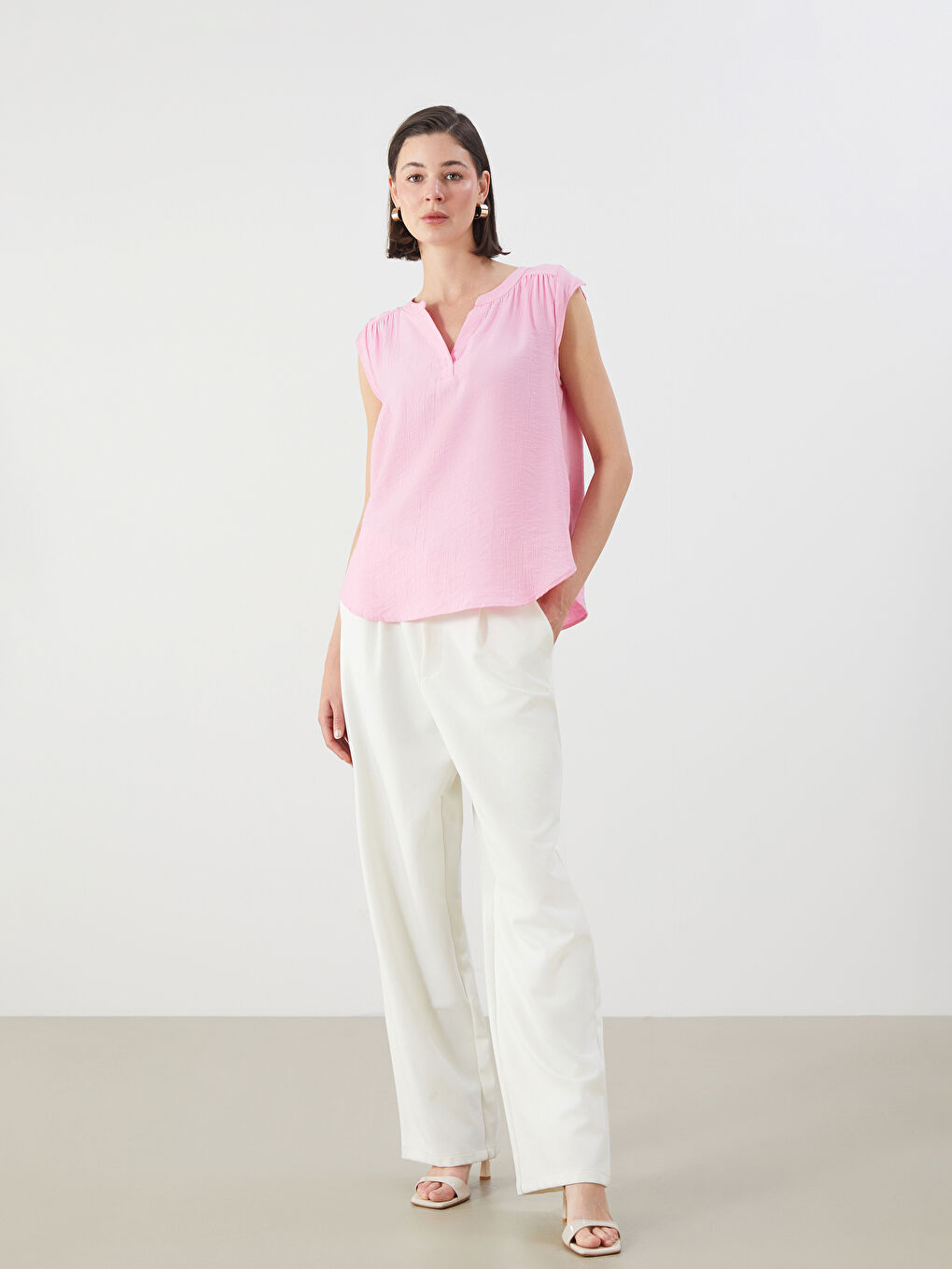 LCWAIKIKI Classic Woman PINK Blouse -S5RF92Z8-FLY