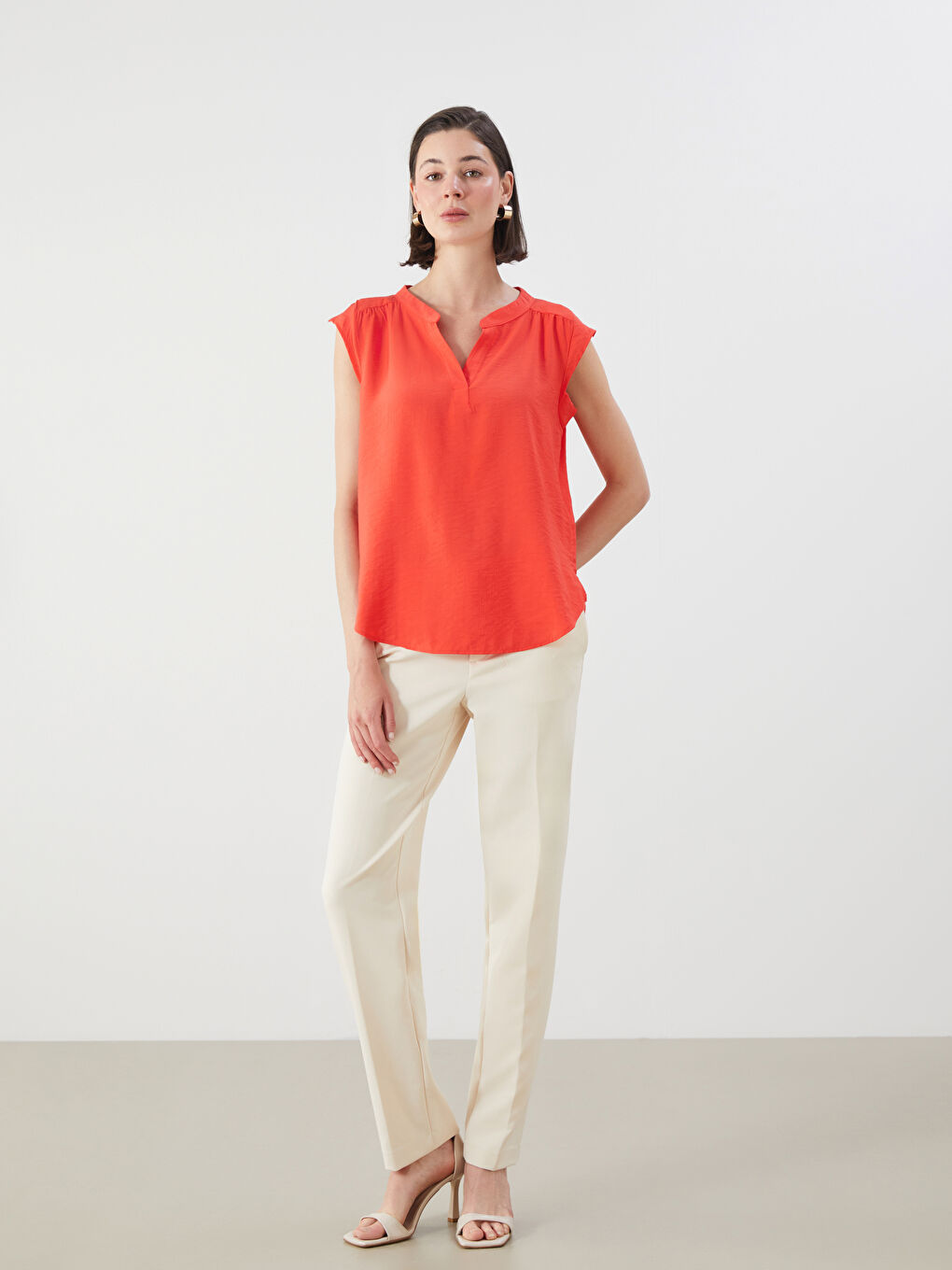 LCWAIKIKI Classic Woman RED Blouse -S5RF92Z8-GRQ
