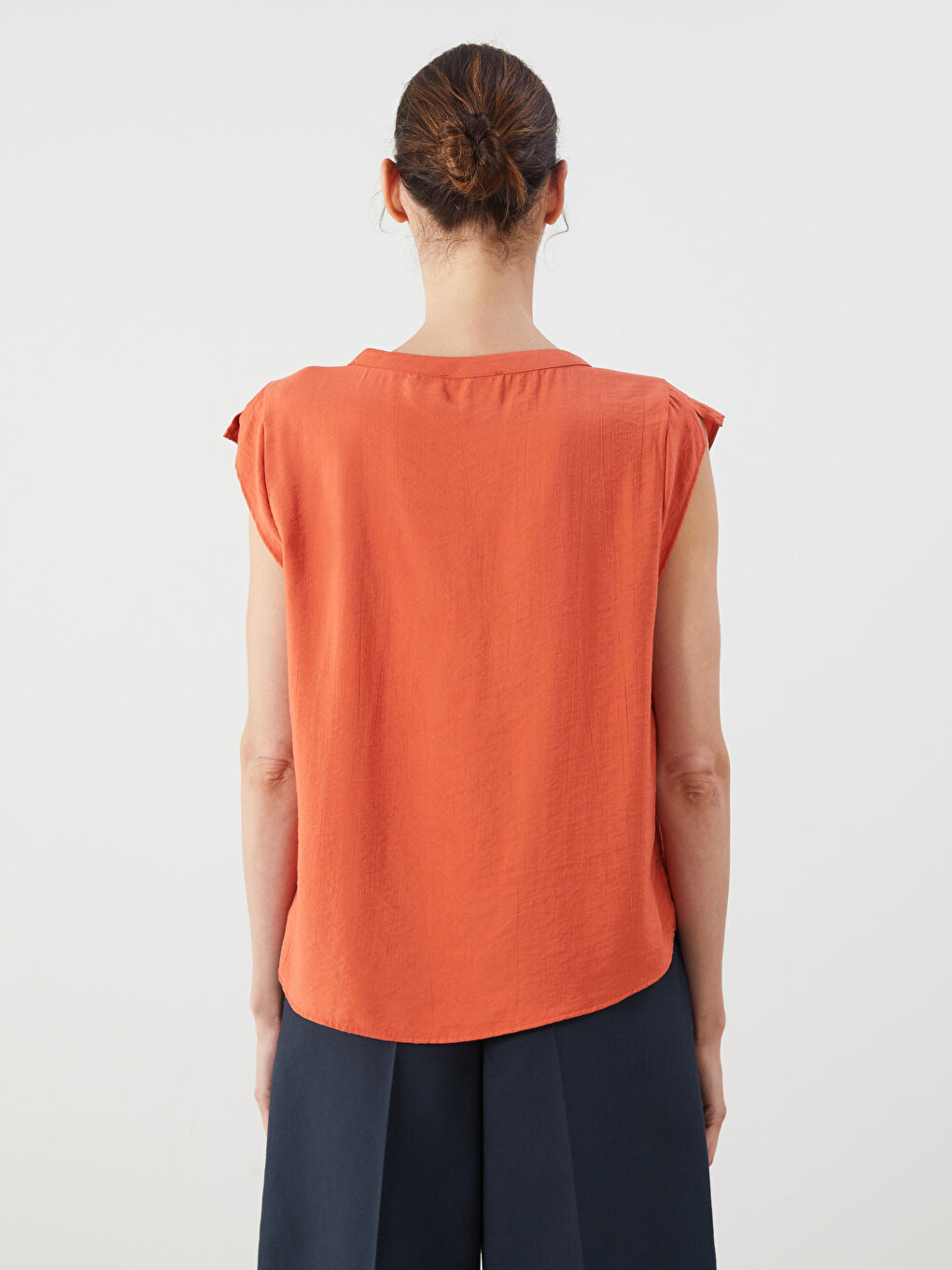 LCWAIKIKI Classic Woman ORANGE Blouse -S5RF92Z8-HAV