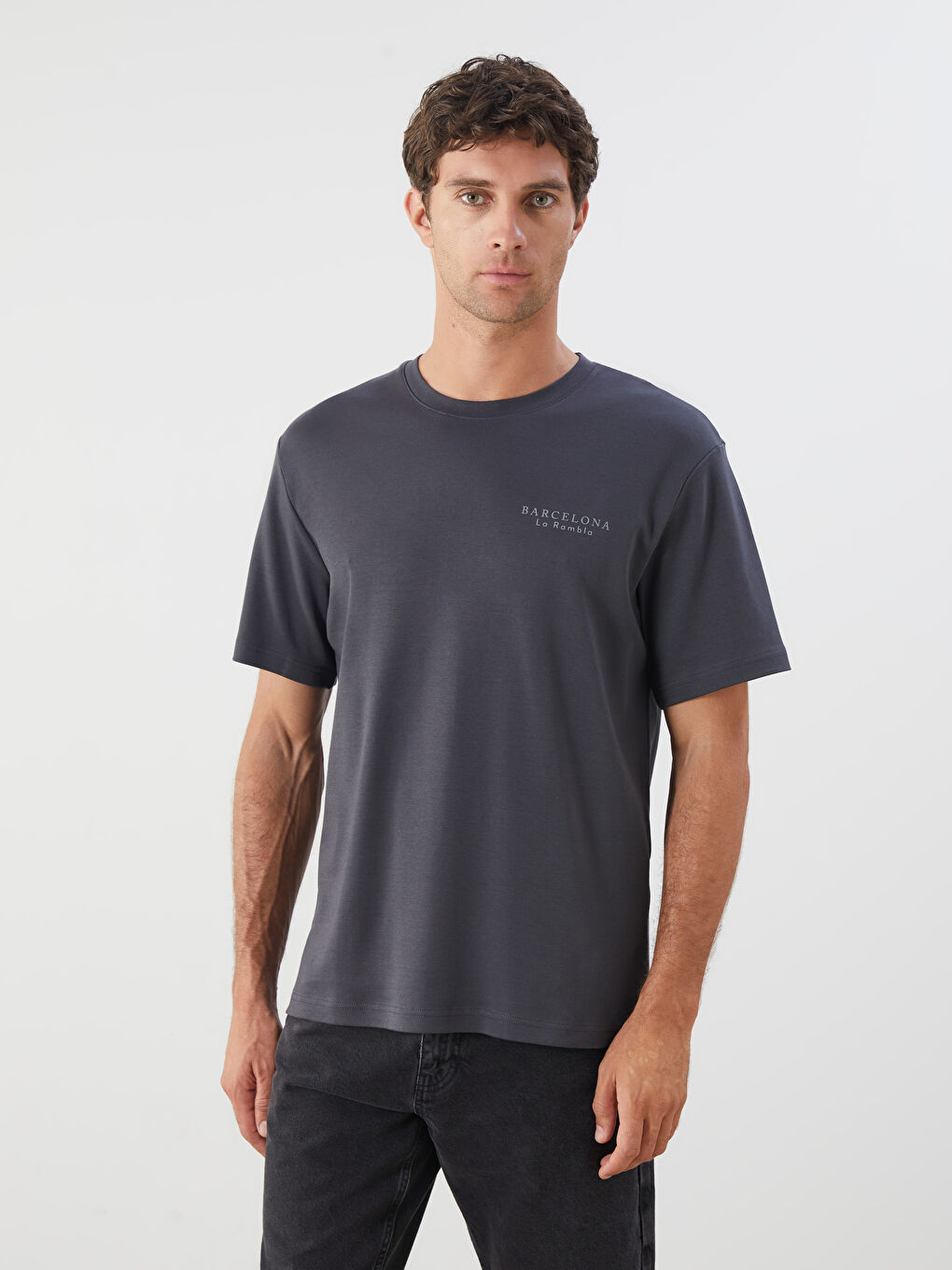 LCWAIKIKI Classic Crew Neck Printed Men's T-Shirt -S5RF97Z8-ZM7