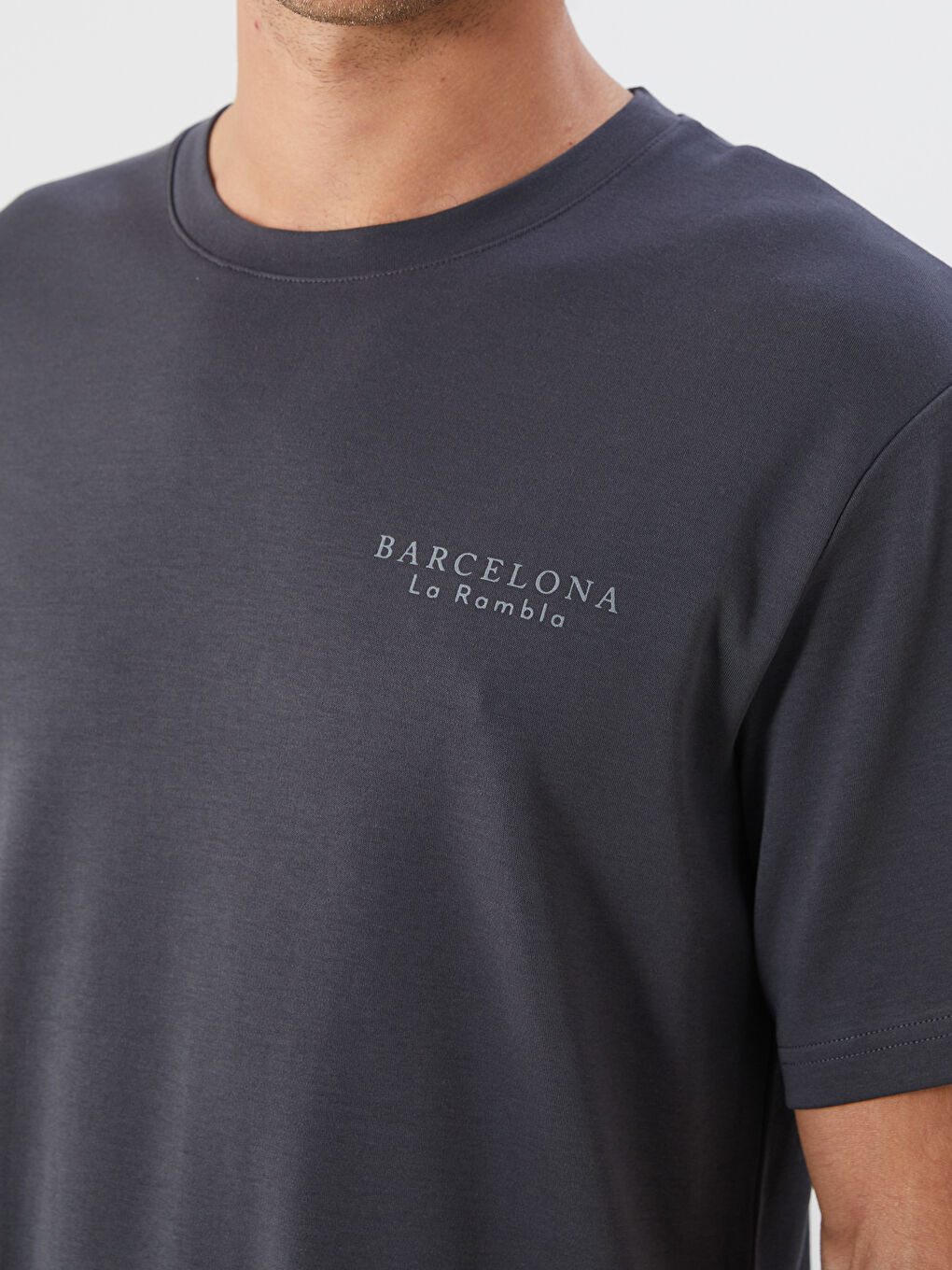 LCWAIKIKI Classic Crew Neck Printed Men's T-Shirt -S5RF97Z8-ZM7