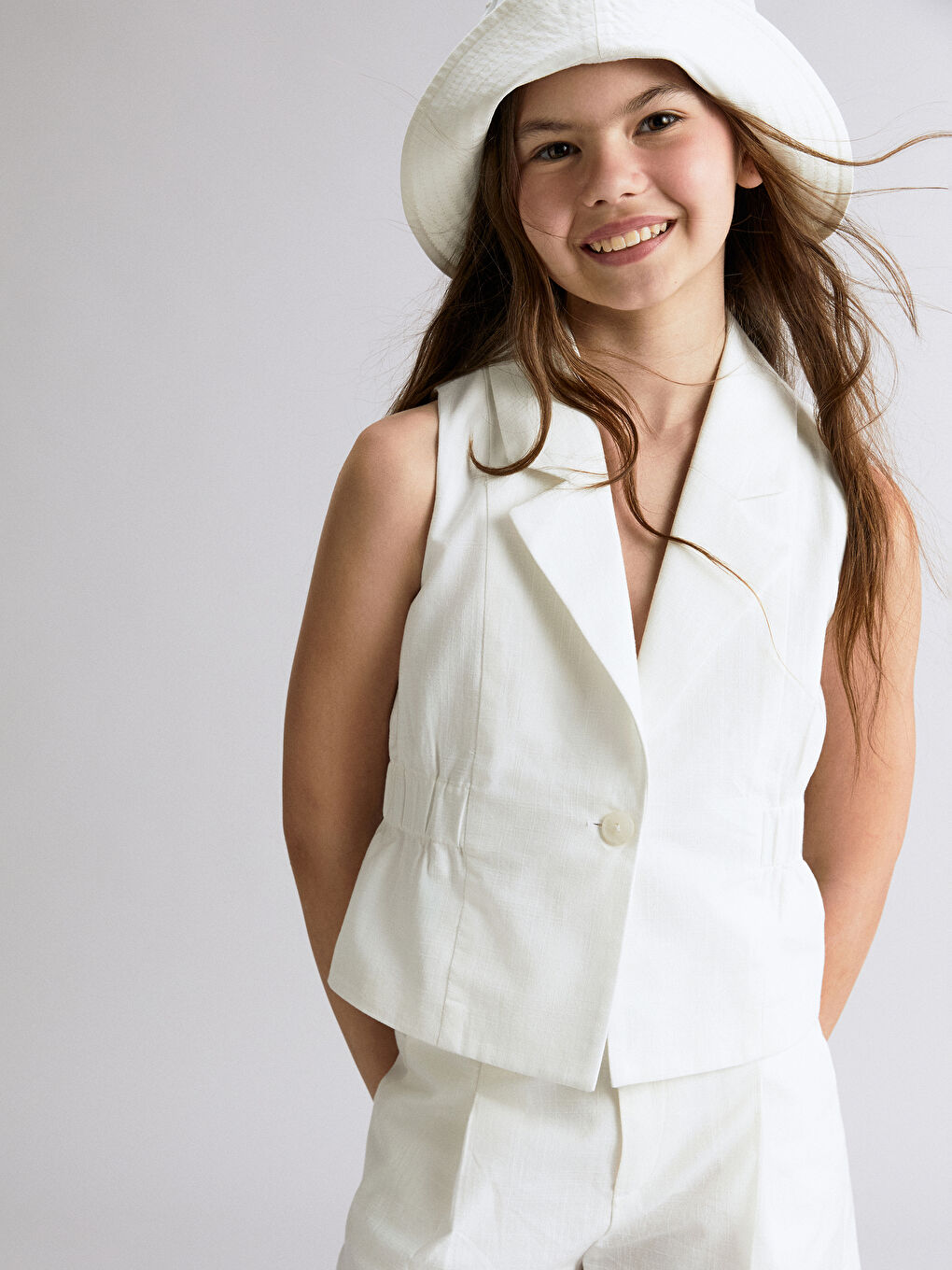 LCW Kids عەزی کەمەر سپی کچ -S5RF99Z4-Q6K