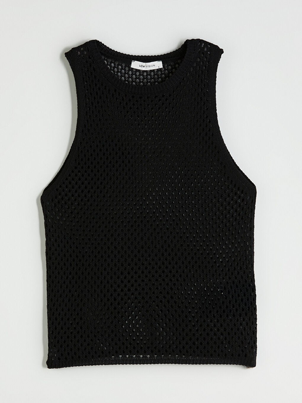 LCW Vision Crew Neck Hole-Knitted Women's Knit Tank Top -S5RG01Z8-CVL