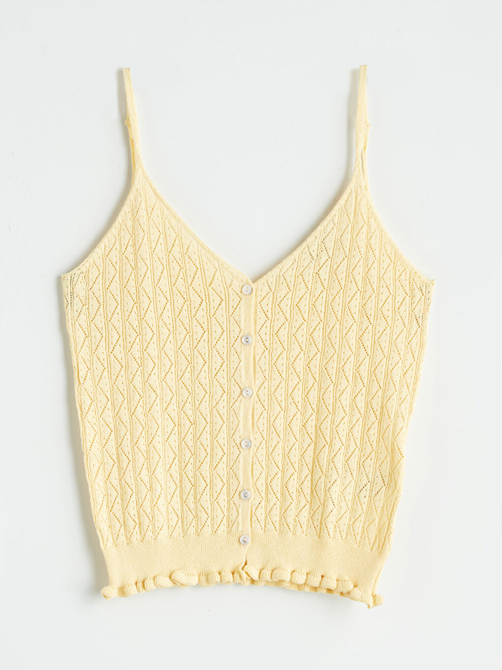 Woman YELLOW Tank Top -S5RG03Z8-FRS