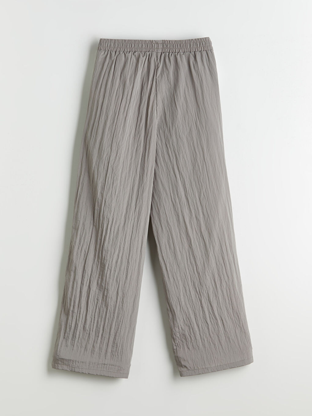 LCWAIKIKI Classic Elasticated Waist Textured Wide Leg Women's Trousers -S5RG04Z8-10O
