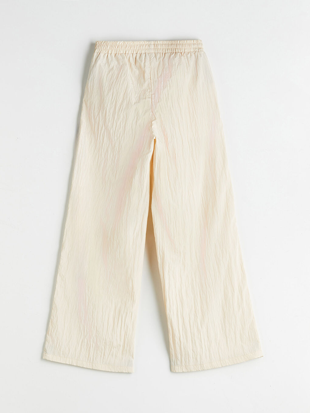 LCWAIKIKI Classic Elasticated Waist Textured Wide Leg Women's Trousers -S5RG04Z8-RQH