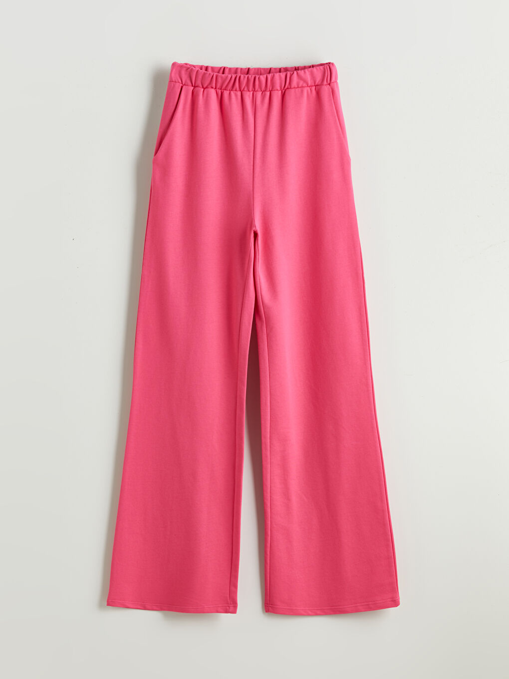 Elasticated Waist Wide Leg Women's Sweatpants-4