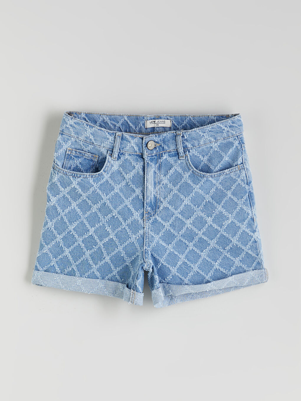 Woman INDIGO Denim Shorts -S5RG18Z8-311