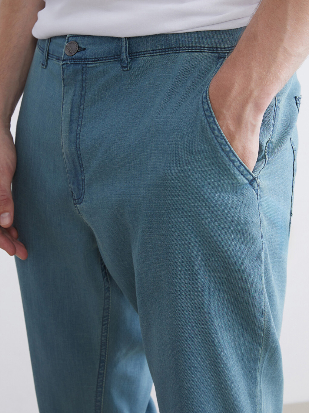 Yeşil 880 Chino Fit Erkek Jean Pantolon-2
