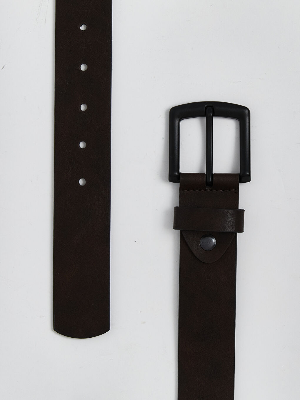 Kahverengi Deri Görünümlü Erkek Kemer-1