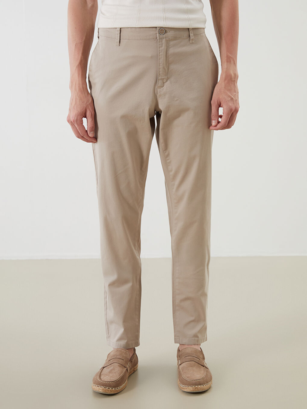 بنطلون تشينو رفيع للرجال-1