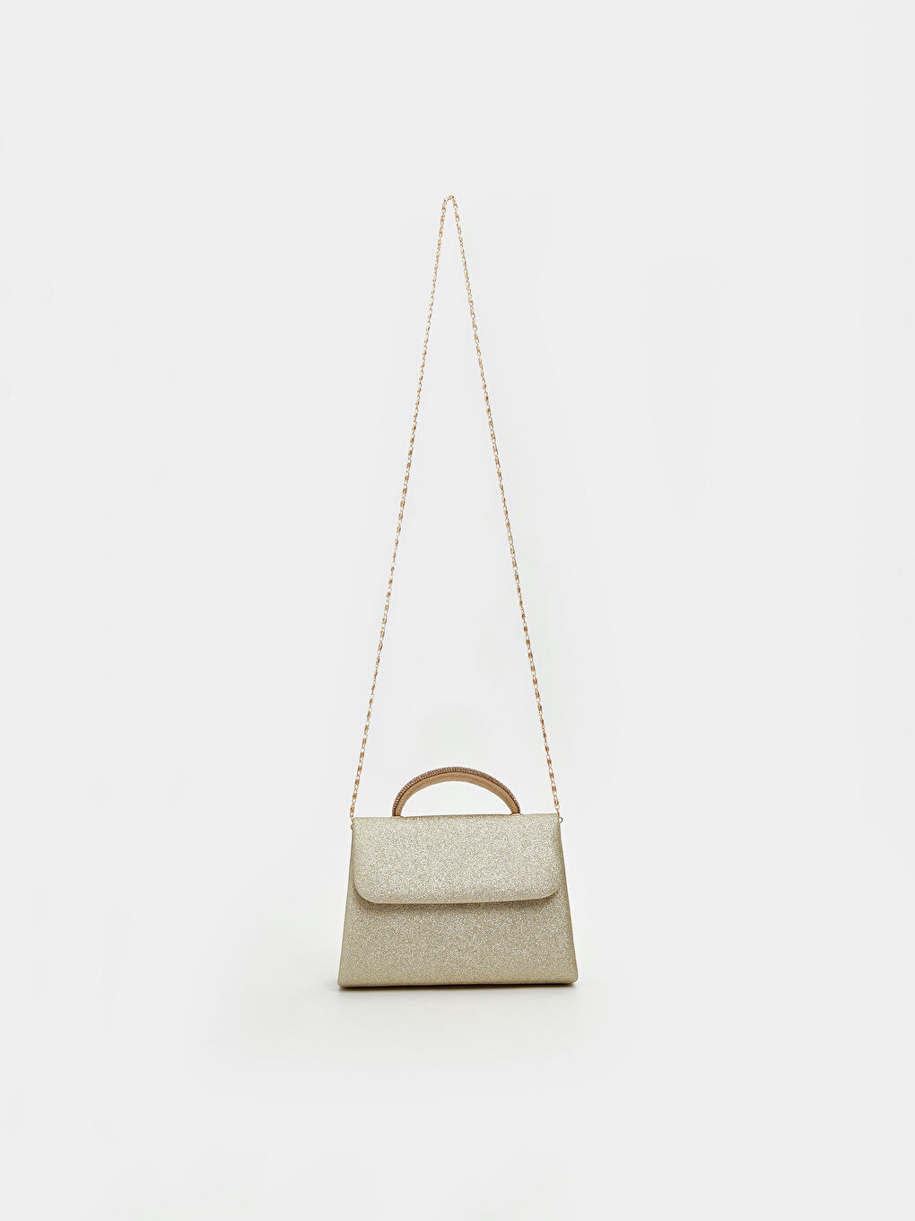 Sarı Deri Görünümlü Kadın Omuz Çantası