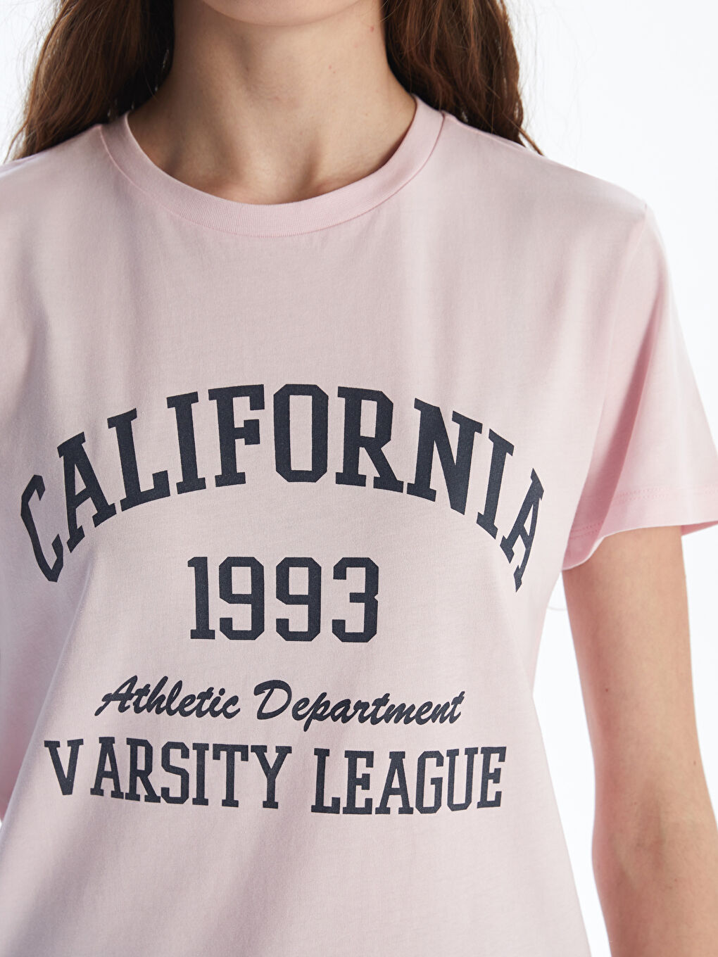 Crew Neck California Printed Women's T-Shirt -S5RG54Z8-Z1C