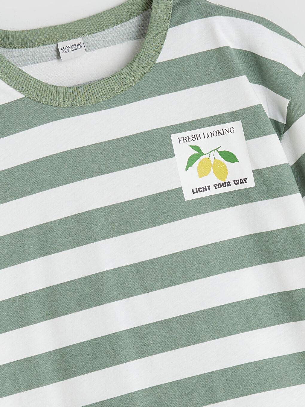 Yeşil Bisiklet Yaka Erkek Çocuk Tişört ve Şort-2