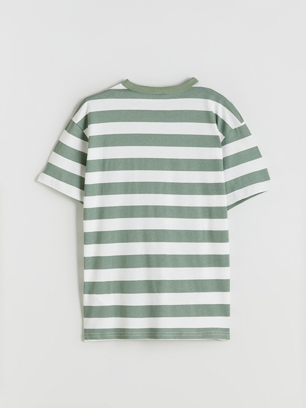 Yeşil Bisiklet Yaka Erkek Çocuk Tişört ve Şort-3