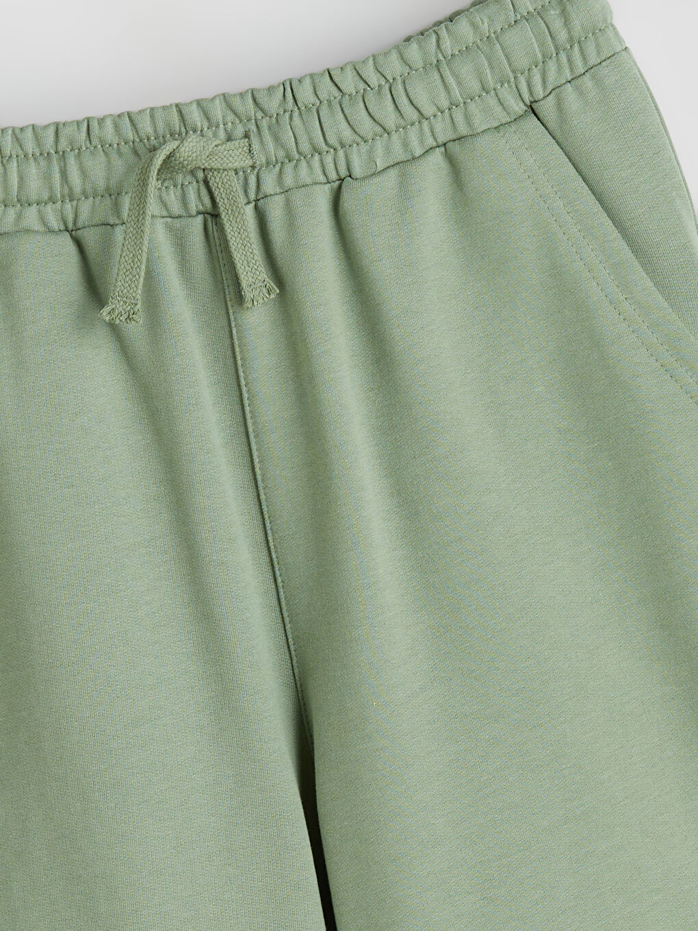 Yeşil Bisiklet Yaka Erkek Çocuk Tişört ve Şort-5