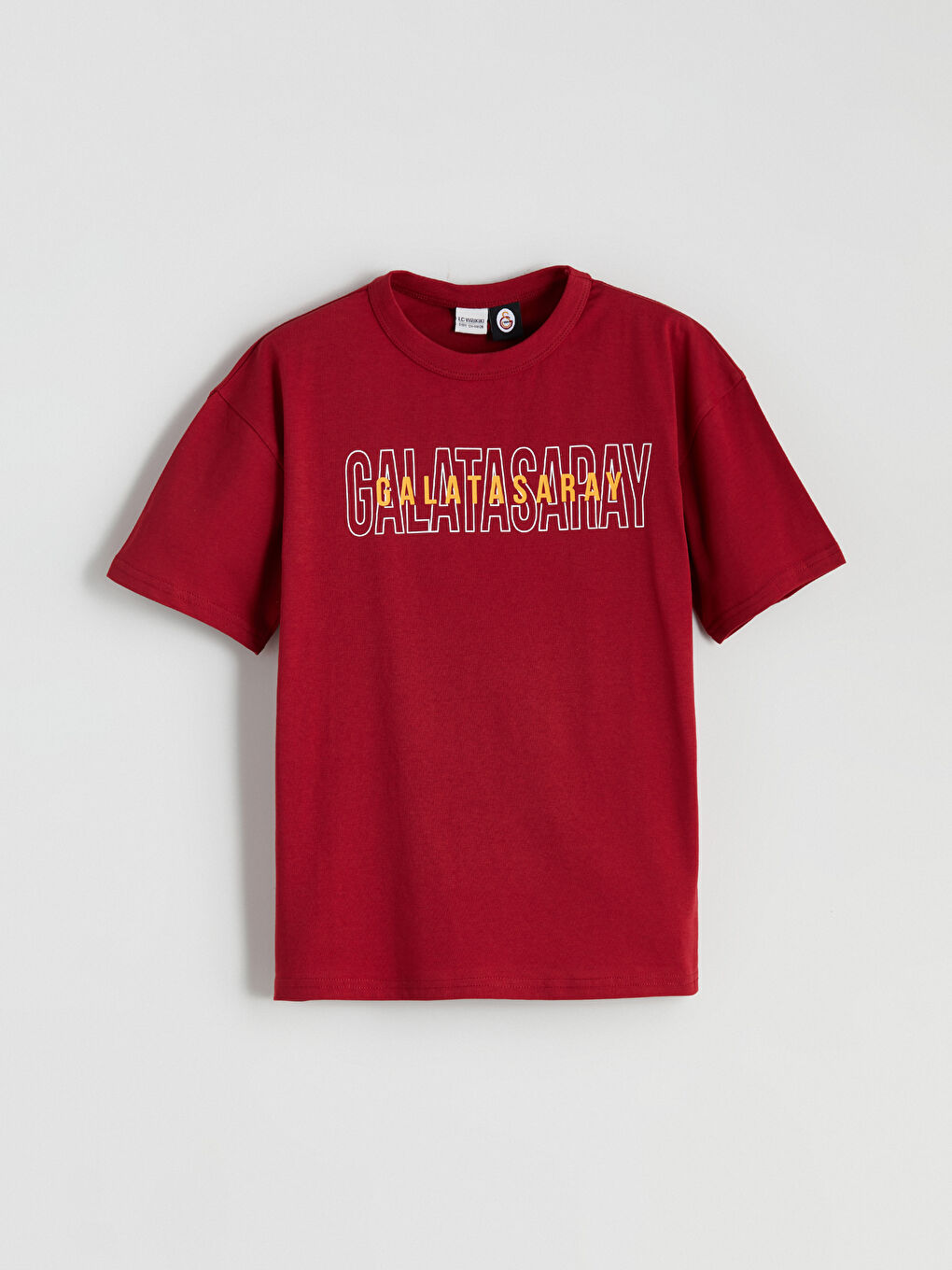 Kırmızı Galatasaray Baskılı Erkek Çocuk Tişört ve Şort 2'li-1