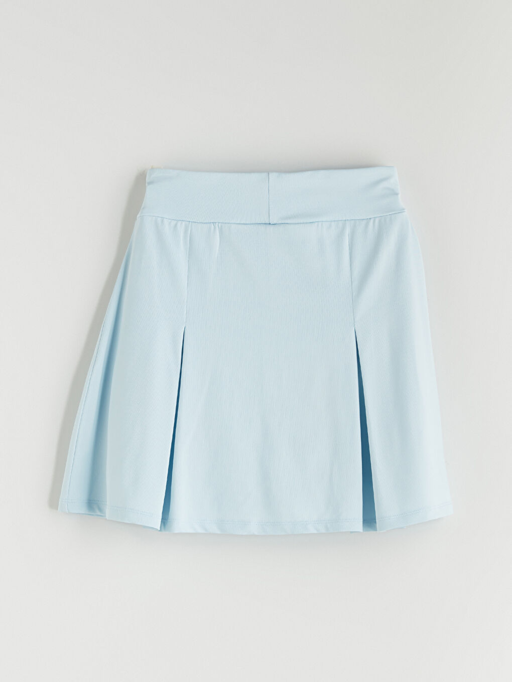 Mavi Bisiklet Yaka Angel Baskılı Kız Çocuk Tişört ve Etek-1